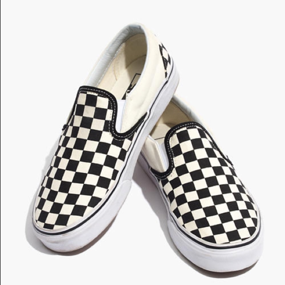 Checkered vans in men and women